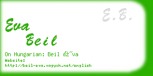 eva beil business card